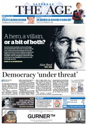 The Age (Australia) Newspaper Front Page for 6 June 2015