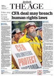 The Age (Australia) Newspaper Front Page for 6 June 2016
