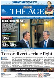 The Age (Australia) Newspaper Front Page for 6 July 2015