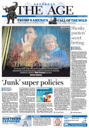 The Age (Australia) Newspaper Front Page for 6 August 2016