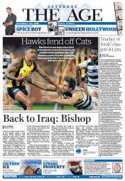 The Age (Australia) Newspaper Front Page for 6 September 2014