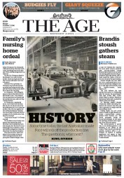 The Age (Australia) Newspaper Front Page for 7 October 2016