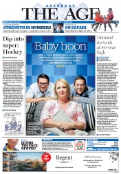 The Age (Australia) Newspaper Front Page for 7 March 2015