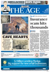 The Age (Australia) Newspaper Front Page for 7 April 2015
