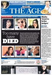 The Age (Australia) Newspaper Front Page for 7 July 2015
