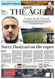 The Age (Australia) Newspaper Front Page for 7 September 2016