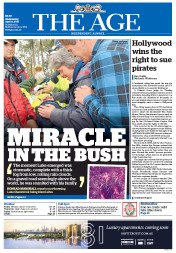 The Age (Australia) Newspaper Front Page for 8 April 2015