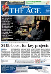 The Age (Australia) Newspaper Front Page for 8 May 2014