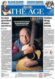 The Age (Australia) Newspaper Front Page for 8 June 2015