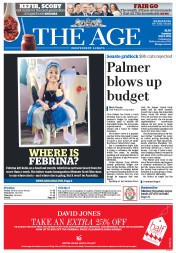 The Age (Australia) Newspaper Front Page for 8 July 2014