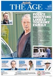 The Age (Australia) Newspaper Front Page for 8 July 2015