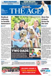 The Age (Australia) Newspaper Front Page for 9 November 2015