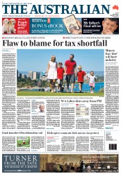 The Australian (Australia) Newspaper Front Page for 11 February 2013
