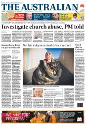 The Australian (Australia) Newspaper Front Page for 12 November 2012