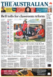 The Australian (Australia) Newspaper Front Page for 12 December 2012