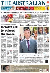 The Australian (Australia) Newspaper Front Page for 13 December 2012