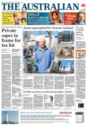 The Australian (Australia) Newspaper Front Page for 14 February 2013