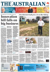 The Australian (Australia) Newspaper Front Page for 18 February 2013