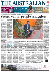 The Australian (Australia) Newspaper Front Page for 19 July 2012