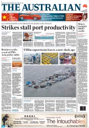 The Australian (Australia) Newspaper Front Page for 1 November 2012