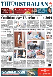 The Australian (Australia) Newspaper Front Page for 1 March 2013