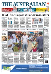 The Australian (Australia) Newspaper Front Page for 1 August 2013