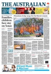 The Australian (Australia) Newspaper Front Page for 22 October 2013