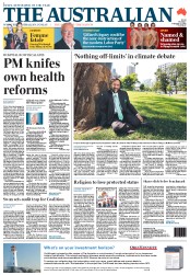 The Australian (Australia) Newspaper Front Page for 22 February 2013