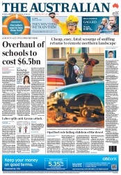 The Australian (Australia) Newspaper Front Page for 23 July 2012