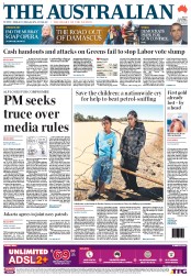 The Australian (Australia) Newspaper Front Page for 24 July 2012