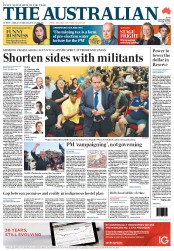 The Australian (Australia) Newspaper Front Page for 27 February 2013