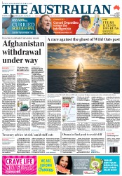 The Australian (Australia) Newspaper Front Page for 28 December 2012