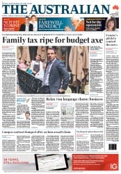 The Australian (Australia) Newspaper Front Page for 28 February 2013