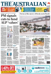 The Australian (Australia) Newspaper Front Page for 30 January 2013