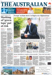 The Australian (Australia) Newspaper Front Page for 3 December 2012