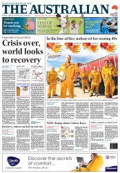 The Australian (Australia) Newspaper Front Page for 3 January 2013