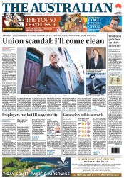 The Australian (Australia) Newspaper Front Page for 3 August 2012
