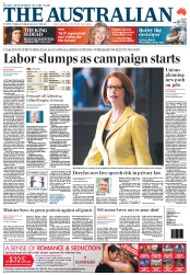 The Australian (Australia) Newspaper Front Page for 4 February 2013