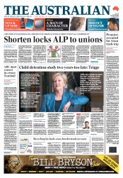 The Australian (Australia) Newspaper Front Page for 4 February 2014