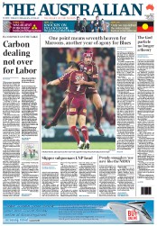 The Australian (Australia) Newspaper Front Page for 5 July 2012