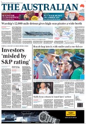 The Australian (Australia) Newspaper Front Page for 6 November 2012