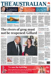 The Australian (Australia) Newspaper Front Page for 6 February 2013