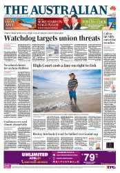 The Australian (Australia) Newspaper Front Page for 7 November 2013