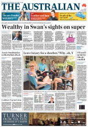 The Australian (Australia) Newspaper Front Page for 7 February 2013