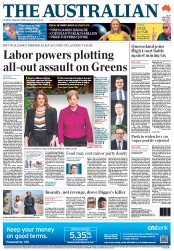 The Australian (Australia) Newspaper Front Page for 9 July 2012