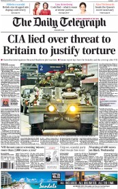 The Daily Telegraph (UK) Newspaper Front Page for 10 December 2014