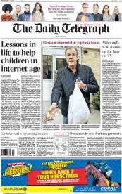 The Daily Telegraph (UK) Newspaper Front Page for 11 March 2015