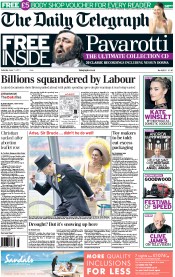 The Daily Telegraph (UK) Newspaper Front Page for 11 June 2011