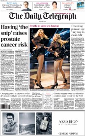 The Daily Telegraph Newspaper Front Page (UK) for 11 July 2014