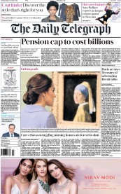 The Daily Telegraph (UK) Newspaper Front Page for 12 October 2016